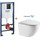 Инсталляция с подвесным унитазом комплект: Grohe Solido 38811KF0 с подвесным безободковым унитазом Azario Grado AZ-0046-UQ сиденье микролифт, крепление, кнопка смыва чёрная матовая, Цвет производителя: чёрный матовый - фото, картинка Инсталляция с подвесным унитазом комплект: Grohe Solido 38811KF0 с подвесным безободковым унитазом Azario Grado AZ-0046-UQ сиденье микролифт, крепление, кнопка смыва чёрная матовая, Цвет производителя: чёрный матовый - фото