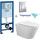 Инсталляция с подвесным унитазом комплект: Grohe Rapid SL 38772001 с подвесным безободковым унитазом Creo Ceramique Tornado CR1100NR сиденье микролифт, крепление, кнопка смыва хром (Система смыва торнадо), Цвет производителя: белый - фото, картинка Инсталляция с подвесным унитазом комплект: Grohe Rapid SL 38772001 с подвесным безободковым унитазом Creo Ceramique Tornado CR1100NR сиденье микролифт, крепление, кнопка смыва хром (Система смыва торнадо), Цвет производителя: белый - фото