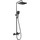 Душевая стойка с термостатом Ravak Termo 300 TE 092.20BL X070444, чёрный - фото, картинка Душевая стойка с термостатом Ravak Termo 300 TE 092.20BL X070444, чёрный - фото
