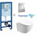 Инсталляция с подвесным унитазом комплект: Grohe Rapid SL 38772001 с подвесным безободковым унитазом Azario Trevi AZ-0093UQ3 TORNADO сиденье микролифт, крепление, кнопка смыва хром - фото, картинка Инсталляция с подвесным унитазом комплект: Grohe Rapid SL 38772001 с подвесным безободковым унитазом Azario Trevi AZ-0093UQ3 TORNADO сиденье микролифт, крепление, кнопка смыва хром - фото