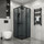 Душевое ограждение Niagara Eco 80x80 см NG-1008-14QT, чёрный матовый/тонированное - фото, картинка Душевое ограждение Niagara Eco 80x80 см NG-1008-14QT, чёрный матовый/тонированное - фото