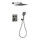 Душевая система для душа с термостатом Grocenberg GB5040BG, графит - фото 
