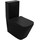 Унитаз-компакт безободковый Azario Black King AZ-8303-D с тонкой крышкой микролифт, чёрный матовый - фото 