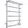 Полотенцесушитель водяной Тругор Идеал ПМ1 с полкой и боковым подводом П6 500х800 мм L 00-00026991 - фото 