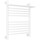 Полотенцесушитель водяной Сунержа Богема+ с полкой П11 500x660 мм 30-0223-6050, белый матовый - фото 
