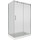 Душевое ограждение Bas Puerta WTW+SP C-CH 140х80 см (стекло 8 мм) хром/прозрачное - фото, картинка Душевое ограждение Bas Puerta WTW+SP C-CH 140х80 см (стекло 8 мм) хром/прозрачное - фото