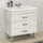 Тумба напольная с раковиной Comforty Никосия 80H 80 см, дуб белый - фото 