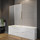 Шторка для ванны Radaway Furo Gold PND II 160 см 10109838-09-01L (стекло 8 мм), золото/прозрачное - фото 