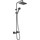 Душевая стойка с термостатом Hansgrohe Vernis Shape Showerpipe 230 1jet 26286670, черный матовый - фото, картинка Душевая стойка с термостатом Hansgrohe Vernis Shape Showerpipe 230 1jet 26286670, черный матовый - фото