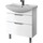 Тумба напольная с раковиной Dreja Laguna Plus 85 см 99.0107, белый глянец - фото 