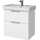 Тумба подвесная с раковиной Dreja Q 55 см 99.0007, белый глянец - фото 