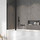 Шторка для ванны Radaway Nes 8 Black PND II 100 см 10088100-54-01L (стекло 8 мм), черный/прозрачное - фото 