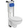 Инсталляция Ideal Standard Prosys Eco Frame M с подвесным унитазом Eurovit Rimless W660101 - фото, картинка Инсталляция Ideal Standard Prosys Eco Frame M с подвесным унитазом Eurovit Rimless W660101 - фото