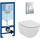 Инсталляция с подвесным унитазом комплект: Grohe Rapid SL 38772001 с подвесным безободковым унитазом Ideal Standard Tesi AquaBlade T007901 сиденье микролифт, крепление, кнопка смыва хром, Цвет производителя: белый - фото, картинка Инсталляция с подвесным унитазом комплект: Grohe Rapid SL 38772001 с подвесным безободковым унитазом Ideal Standard Tesi AquaBlade T007901 сиденье микролифт, крепление, кнопка смыва хром, Цвет производителя: белый - фото