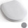 Сиденье с крышкой для унитаза White Ceramic Basic микролифт WC00SFMSL, серый матовый - фото, картинка Сиденье с крышкой для унитаза White Ceramic Basic микролифт WC00SFMSL, серый матовый - фото