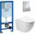 Инсталляция Grohe Rapid SL с подвесным безободковым унитазом SantiLine SL-5005 - фото, картинка Инсталляция Grohe Rapid SL с подвесным безободковым унитазом SantiLine SL-5005 - фото