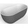 Ванна отдельностоящая BelBagno BB70-1500-800-W/NM 150х80 см, чёрный/белый - фото, картинка Ванна отдельностоящая BelBagno BB70-1500-800-W/NM 150х80 см, чёрный/белый - фото