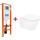 Инсталляция BelBagno BB002-80 с подвесным безободковым унитазом BelBagno Tre BB8001CHR/SC - фото, картинка Инсталляция BelBagno BB002-80 с подвесным безободковым унитазом BelBagno Tre BB8001CHR/SC - фото