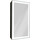 Зеркало-шкаф Art&Max Techno Led 35 см AM-Tec-350-650-1D-R-DS-F-Nero, черный матовый - фото, картинка Зеркало-шкаф Art&Max Techno Led 35 см AM-Tec-350-650-1D-R-DS-F-Nero, черный матовый - фото
