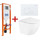 Инсталляция BelBagno BB002-80 с подвесным безободковым унитазом BelBagno Uno BB3105CHR/SC (кнопка Sfera, белая) - фото, картинка Инсталляция BelBagno BB002-80 с подвесным безободковым унитазом BelBagno Uno BB3105CHR/SC (кнопка Sfera, белая) - фото