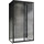 Душевое ограждение Abber Schwarzer Diamant 160х80 см AG30160BH-S80B-S80B, черный/прозрачное - фото, картинка Душевое ограждение Abber Schwarzer Diamant 160х80 см AG30160BH-S80B-S80B, черный/прозрачное - фото