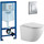 Инсталляция с подвесным унитазом комплект: Grohe Rapid SL 38772001 с подвесным безободковым унитазом Aquatek Европа AQ1901-00 сиденье микролифт, крепление, кнопка смыва хром, Цвет производителя: белый - фото, картинка Инсталляция с подвесным унитазом комплект: Grohe Rapid SL 38772001 с подвесным безободковым унитазом Aquatek Европа AQ1901-00 сиденье микролифт, крепление, кнопка смыва хром, Цвет производителя: белый - фото