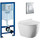 Инсталляция с подвесным унитазом комплект: Grohe Rapid SL 38772001 с подвесным безободковым унитазом Azario Geno AZ2196D сиденье микролифт, крепление, кнопка смыва хром - фото, картинка Инсталляция с подвесным унитазом комплект: Grohe Rapid SL 38772001 с подвесным безободковым унитазом Azario Geno AZ2196D сиденье микролифт, крепление, кнопка смыва хром - фото