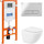Инсталляция с подвесным безободковым унитазом BelBagno Amanda BB051CHR/BB051SC/BB002-80/BB005-PR-CHROME (кнопка смыва Prospero, хром глянцевый) - фото, картинка Инсталляция с подвесным безободковым унитазом BelBagno Amanda BB051CHR/BB051SC/BB002-80/BB005-PR-CHROME (кнопка смыва Prospero, хром глянцевый) - фото