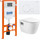 Инсталляция с подвесным безободковым унитазом BelBagno Loto BB070CHR/SC/BB002-80/BB014-SR-BIANCO (кнопка смыва Sfera, белый) - фото, картинка Инсталляция с подвесным безободковым унитазом BelBagno Loto BB070CHR/SC/BB002-80/BB014-SR-BIANCO (кнопка смыва Sfera, белый) - фото
