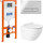 Инсталляция с подвесным безободковым унитазом BelBagno Sfera-R BB046CHR/BB2111SC/BB002-80/BB005-PR-CHROME (кнопка смыва Prospero, хром глянцевый) - фото, картинка Инсталляция с подвесным безободковым унитазом BelBagno Sfera-R BB046CHR/BB2111SC/BB002-80/BB005-PR-CHROME (кнопка смыва Prospero, хром глянцевый) - фото
