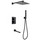 Душевая система для ванны с термостатом Abber Daheim AF8250B, черный матовый - фото 