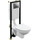 Инсталляция Cersanit Black с подвесным безободковым унитазом Parva New Clean On A64231 - фото, картинка Инсталляция Cersanit Black с подвесным безободковым унитазом Parva New Clean On A64231 - фото