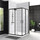 Душевое ограждение BelBagno 120x100 см UNO-195-AH-2-120/100-C-NERO, черный/прозрачное - фото, картинка Душевое ограждение BelBagno 120x100 см UNO-195-AH-2-120/100-C-NERO, черный/прозрачное - фото