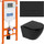 Инсталляция с подвесным безободковым унитазом BelBagno Colorato BB062CHR-MB/BB062SC-MB/BB002-80/BB007-PR-NERO.M (кнопка смыва Prospero, черный матовый) - фото, картинка Инсталляция с подвесным безободковым унитазом BelBagno Colorato BB062CHR-MB/BB062SC-MB/BB002-80/BB007-PR-NERO.M (кнопка смыва Prospero, черный матовый) - фото