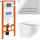 Инсталляция с подвесным безободковым унитазом BelBagno Onda BB066CHR/BB870SC/BB002-80/BB005-PR-CHROME (кнопка смыва Prospero, хром) - фото, картинка Инсталляция с подвесным безободковым унитазом BelBagno Onda BB066CHR/BB870SC/BB002-80/BB005-PR-CHROME (кнопка смыва Prospero, хром) - фото