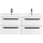 Тумба подвесная с раковиной Cezares ECO-1200-4C-SO-2-BO+CZR-1200/480-2-LV-MR-ECO 120 см, Bianco Opaco - фото, картинка Тумба подвесная с раковиной Cezares ECO-1200-4C-SO-2-BO+CZR-1200/480-2-LV-MR-ECO 120 см, Bianco Opaco - фото