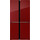 Холодильник Side by Side Hiberg RFQ-500DX NFGR inverter, красное стекло - фото 
