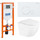 Инсталляция с подвесным безободковым унитазом BelBagno Uno BB3105CHR/SC/BB002-80/BB014-SR-BIANCO (кнопка смыва Sfera, белый) - фото, картинка Инсталляция с подвесным безободковым унитазом BelBagno Uno BB3105CHR/SC/BB002-80/BB014-SR-BIANCO (кнопка смыва Sfera, белый) - фото