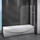 Шторка для ванны Cezares 100 см RELAX-V-11-100/140-P-Bi-R, хром/рифленое - фото, картинка Шторка для ванны Cezares 100 см RELAX-V-11-100/140-P-Bi-R, хром/рифленое - фото