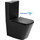 Унитаз-компакт безободковый Abber Rechteck AC1210TMB (смыв торнадо) с тонкой крышкой микролифт, чёрный матовый, Цвет производителя: чёрный матовый - фото, картинка Унитаз-компакт безободковый Abber Rechteck AC1210TMB (смыв торнадо) с тонкой крышкой микролифт, чёрный матовый, Цвет производителя: чёрный матовый - фото