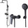 Душевой комплект Lemark: Душевая стойка Bronx LM3788BL + смеситель для душа Bronx LM3703BL, чёрный - фото, картинка Душевой комплект Lemark: Душевая стойка Bronx LM3788BL + смеситель для душа Bronx LM3703BL, чёрный - фото
