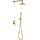 Душевая система для душа Boheme Uno 464-MG (со скрытой частью) matt gold, Цвет производителя: matt gold - фото 