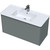 Тумба подвесная с раковиной Mirsant Ultra 100 см (раковина More 100), серый матовый - фото 