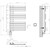 Полотенцесушитель электрический Boheme Venturo П11 80х900 мм 721-MW, matt white - фото 2