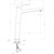 Смеситель для раковины высокий BelBagno ARDENTE-LMC-CRM-W0 - фото 7