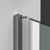 Душевая дверь Vincea Alpha 60 см VDP-3AL600CLGM, вороненая сталь/прозрачное - фото 3