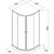 Душевое ограждение Parly 90х90 см ZE911B, хром/прозрачное - фото 7