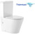 Унитаз-компакт безободковый Mirsant TORR TURBO с крышкой Soft-close (система смыва торнадо), Цвет производителя: белый - фото 