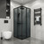 Душевое ограждение Niagara Eco 90x90 см NG-1009-14QT, чёрный матовый/тонированное - фото 