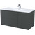 Тумба подвесная с раковиной Iddis Bild 100 см BIL10G0i95K, тёмно-серый - фото 2